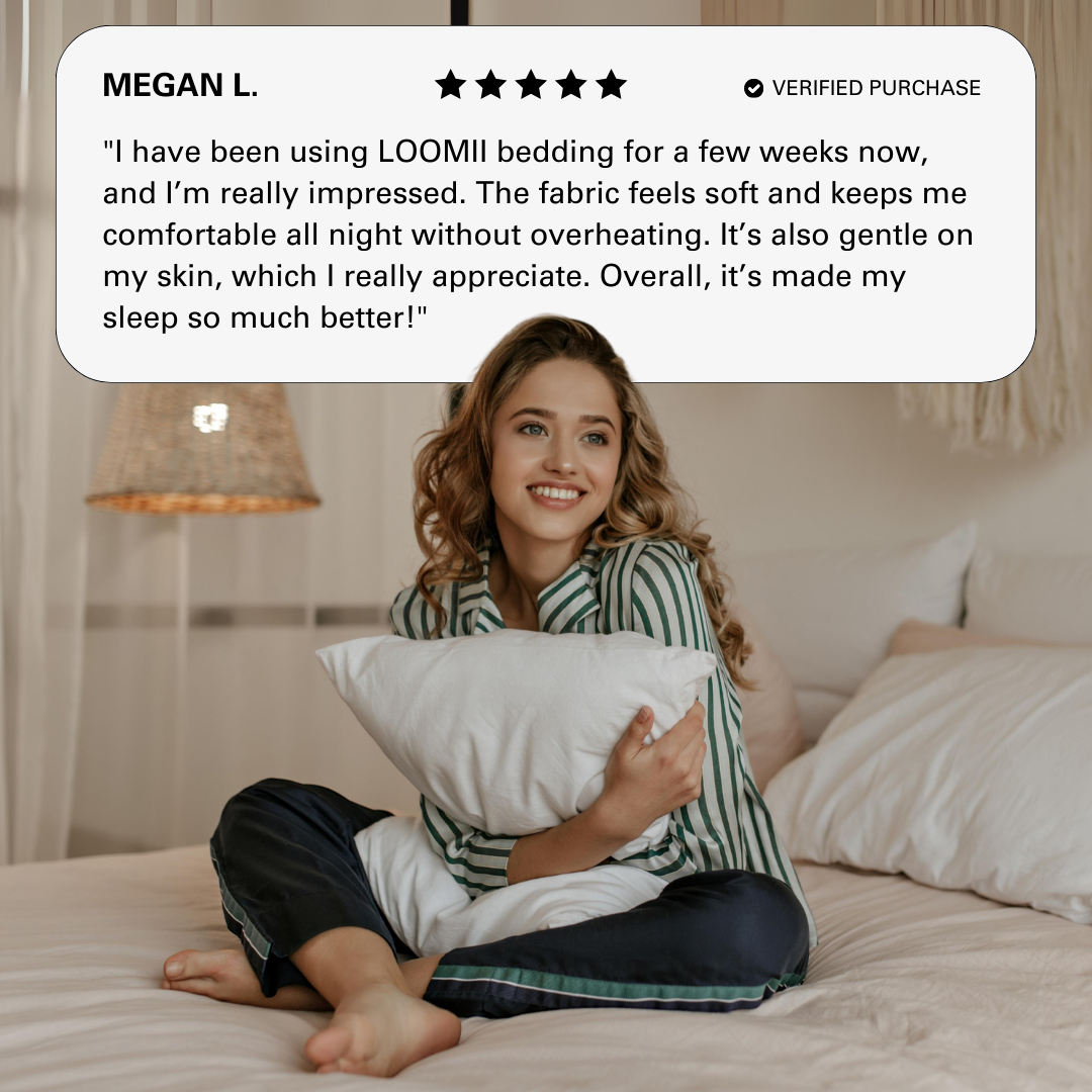 Off White Eucalyptus Lyocell Bedding Set