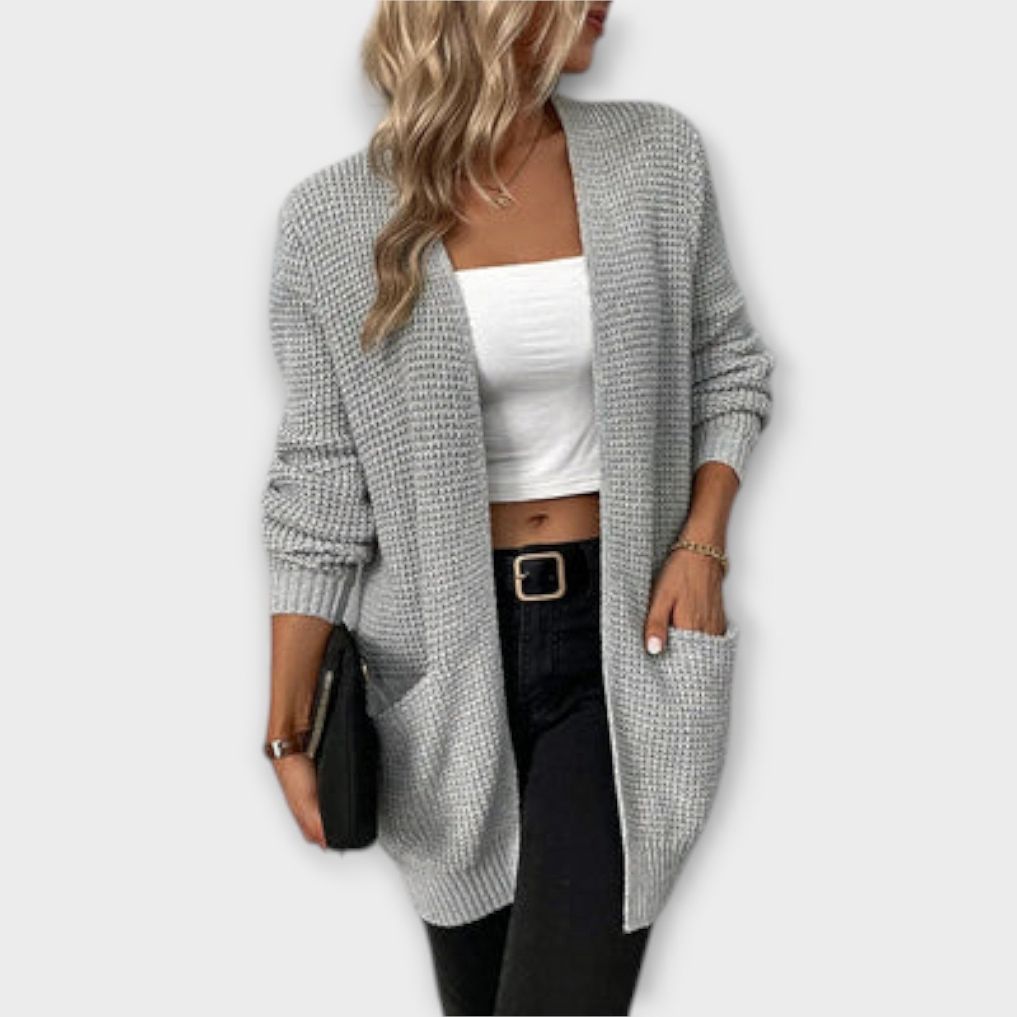 Casual Knit Cardigan with Pockets