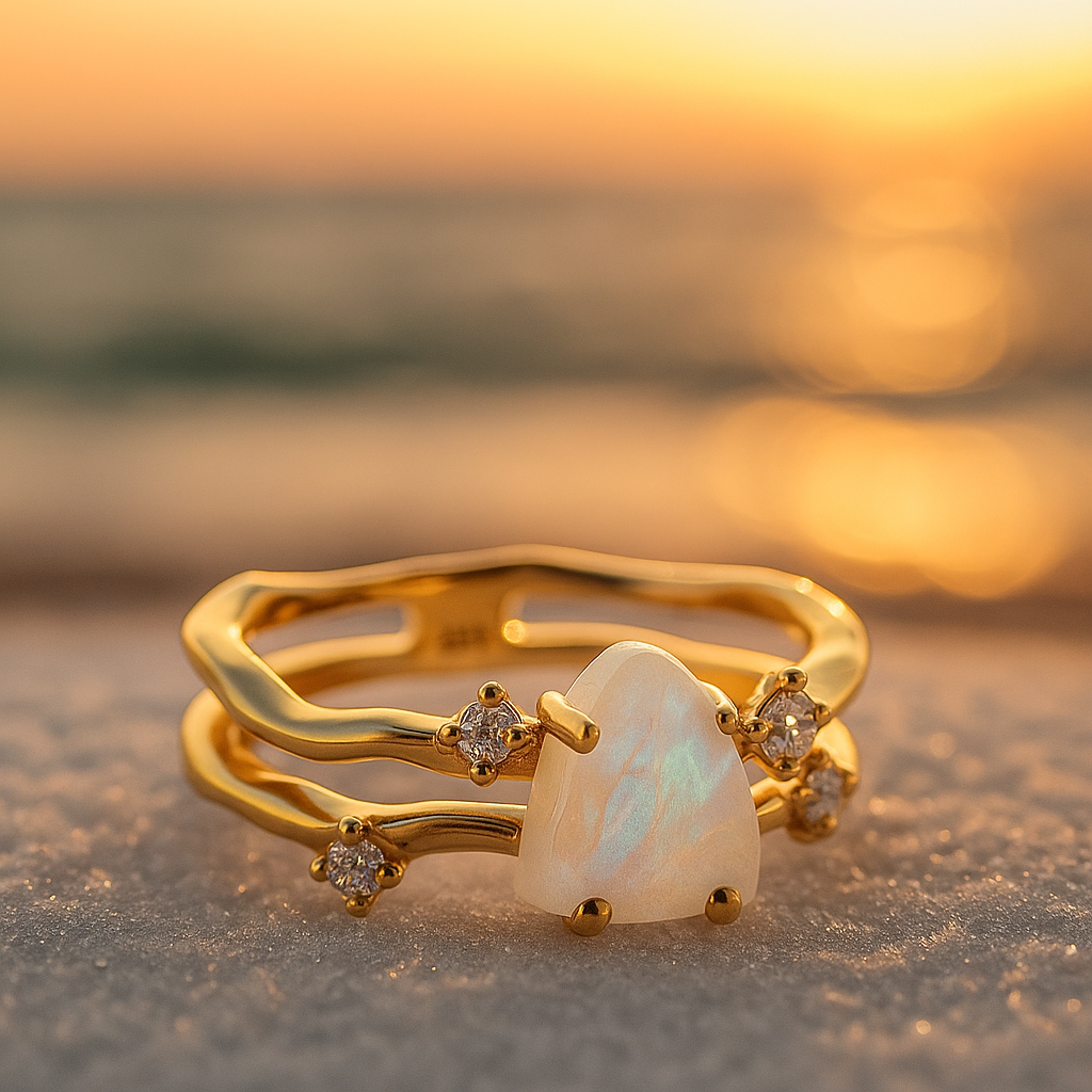 Celestial Glow | Moonstone Elegance