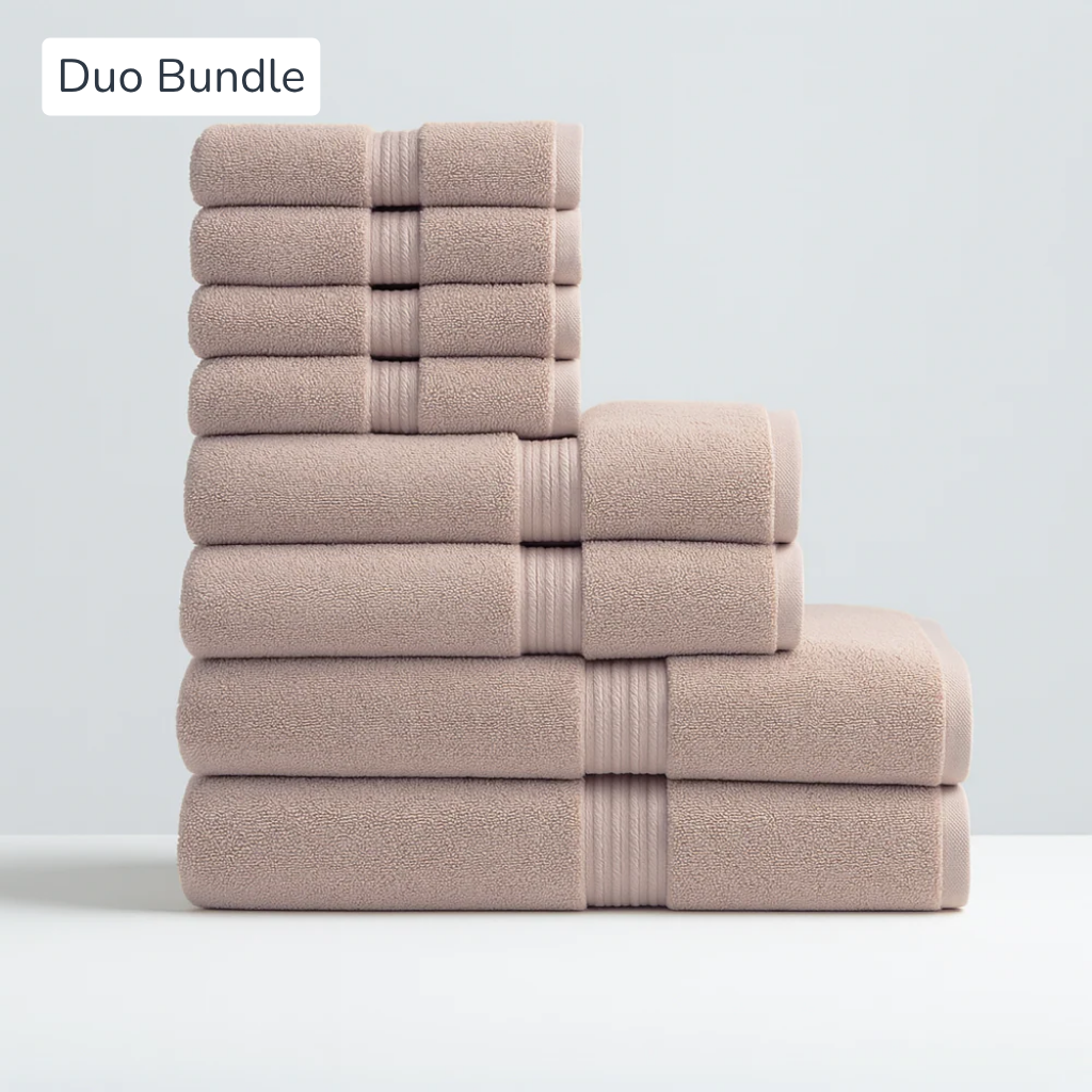5-Star Hotel Towels – Duo Bath Bundle 8pcs
