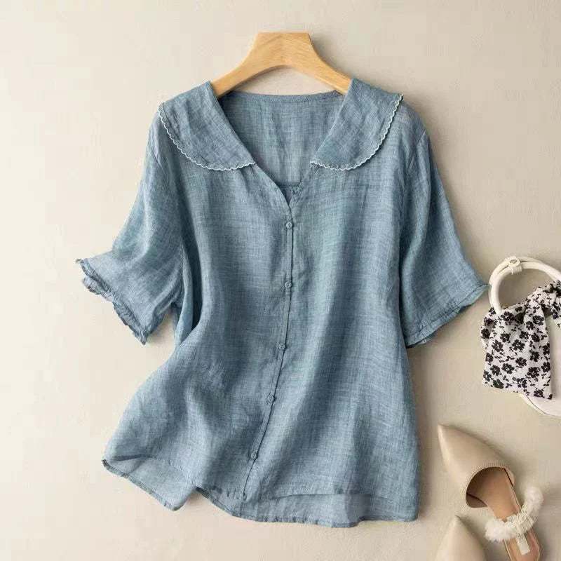 Adele™ - Airy Linen Blouse