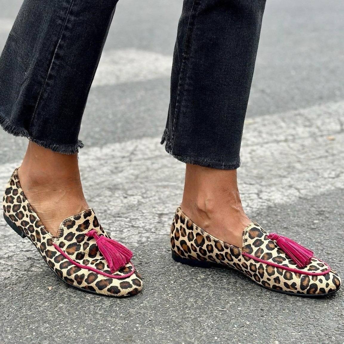 Avalon – Leopard Pattern and Tassel Detail