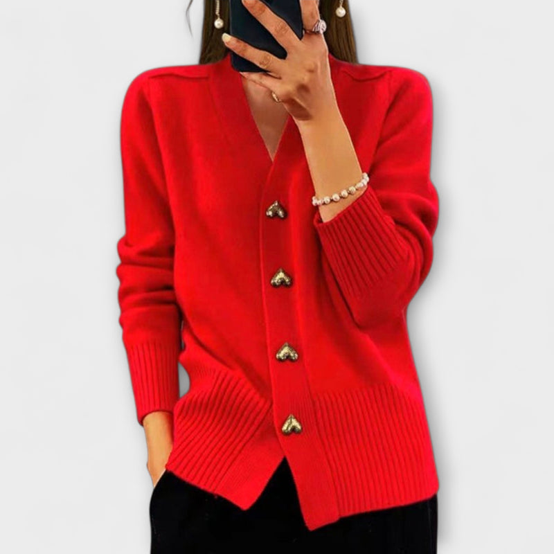 Gaby – Vintage Pullover with V-Neck