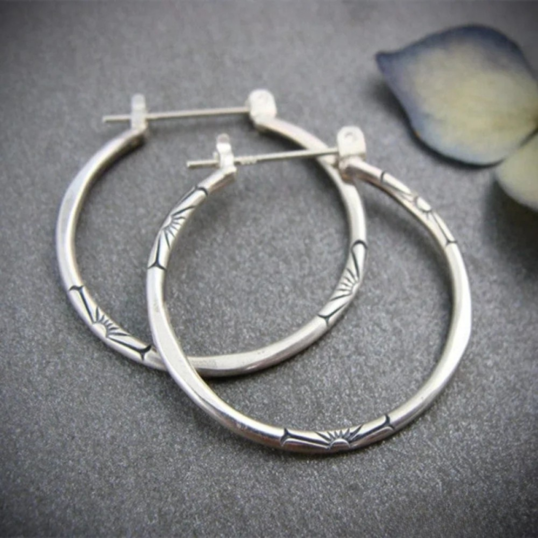 Timeless Silver Hoops