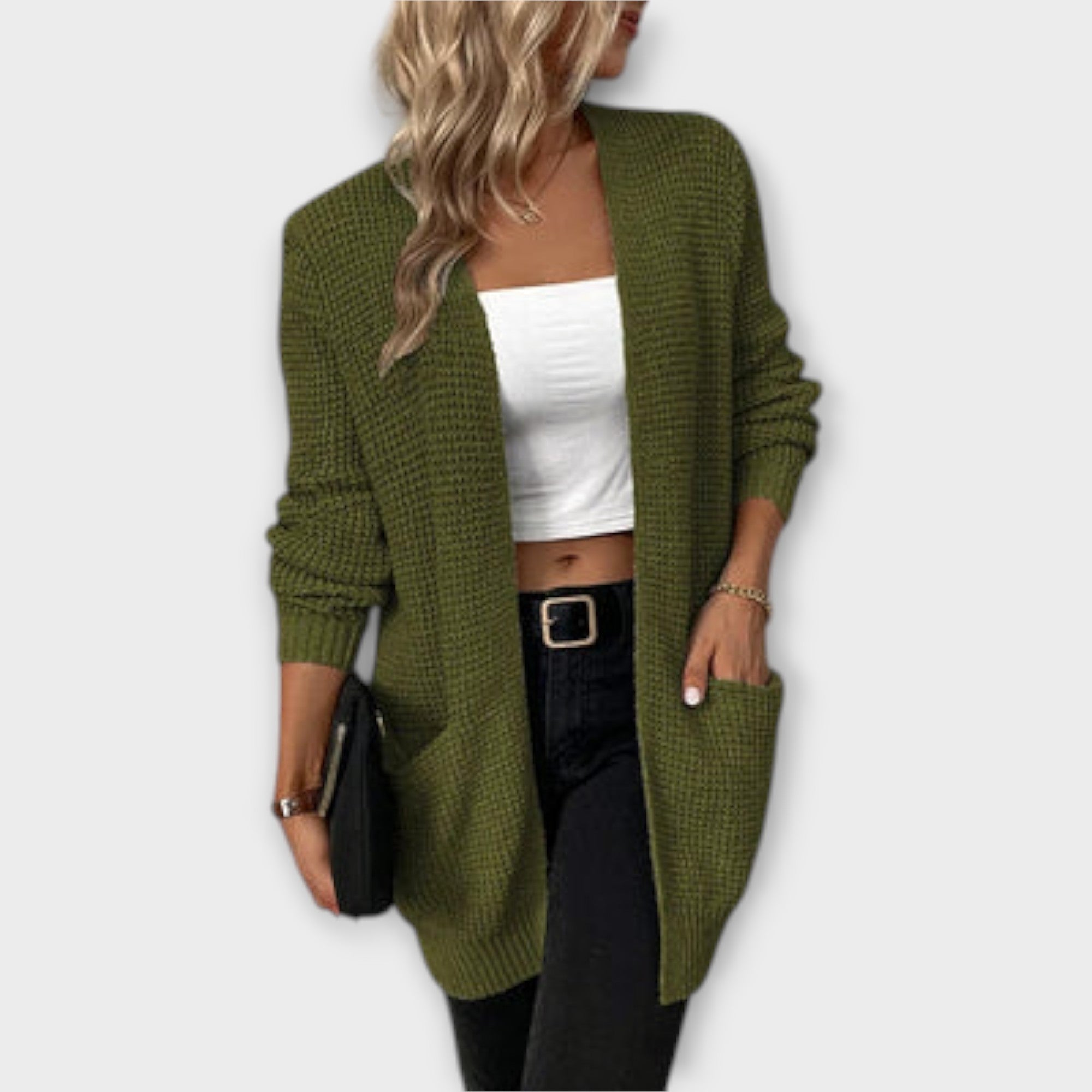 Casual Knit Cardigan with Pockets