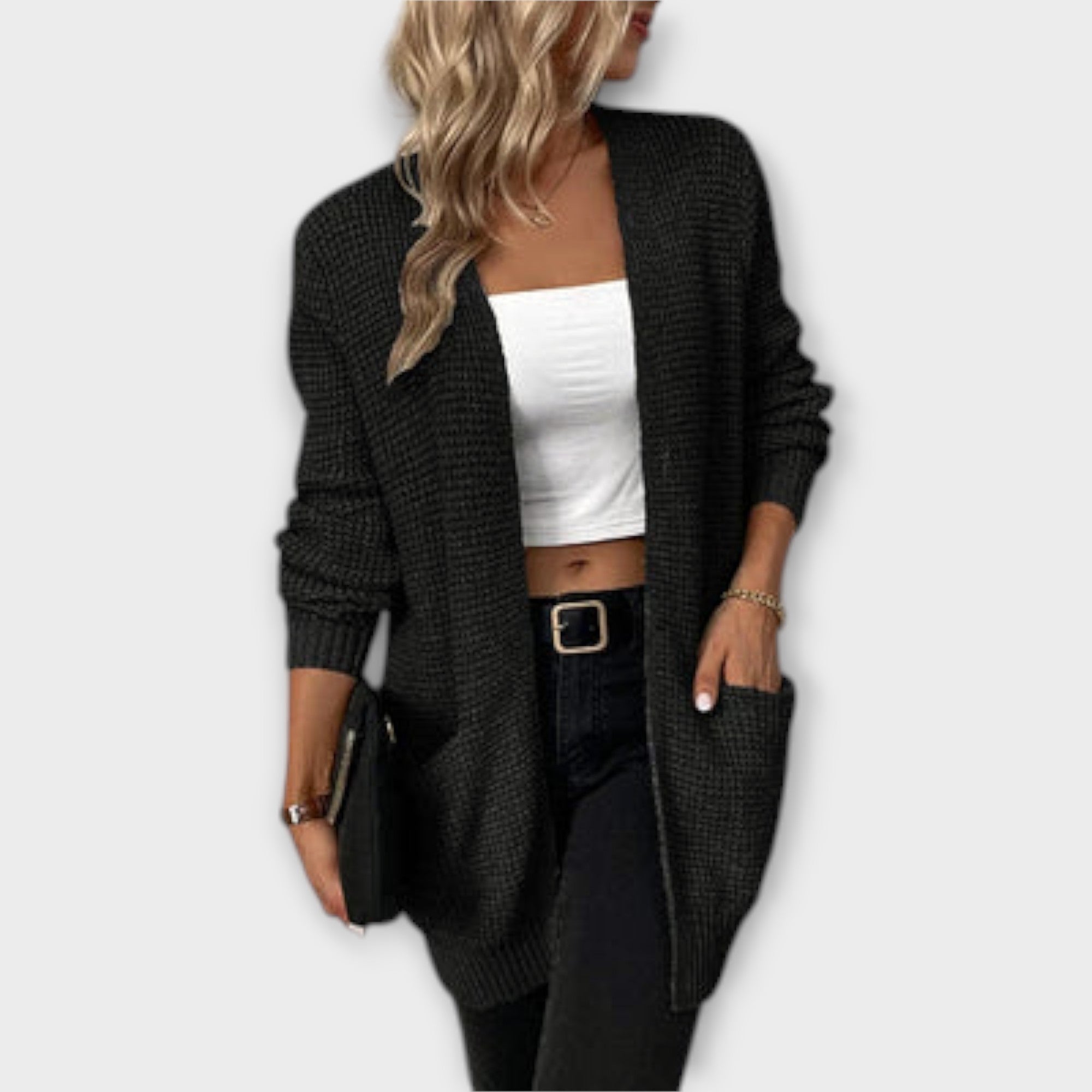 Casual Knit Cardigan with Pockets