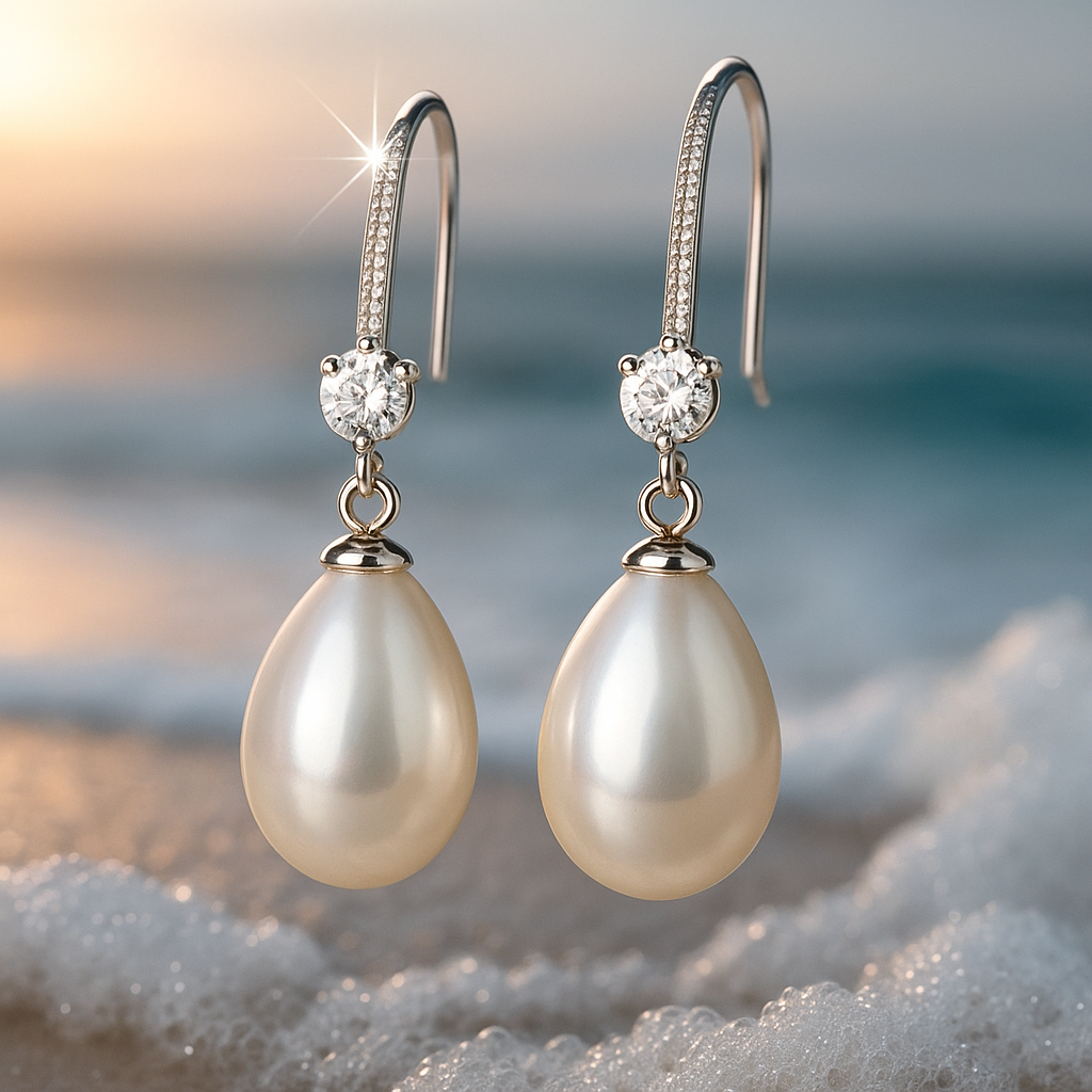 Marea | Pearl Wave Earrings