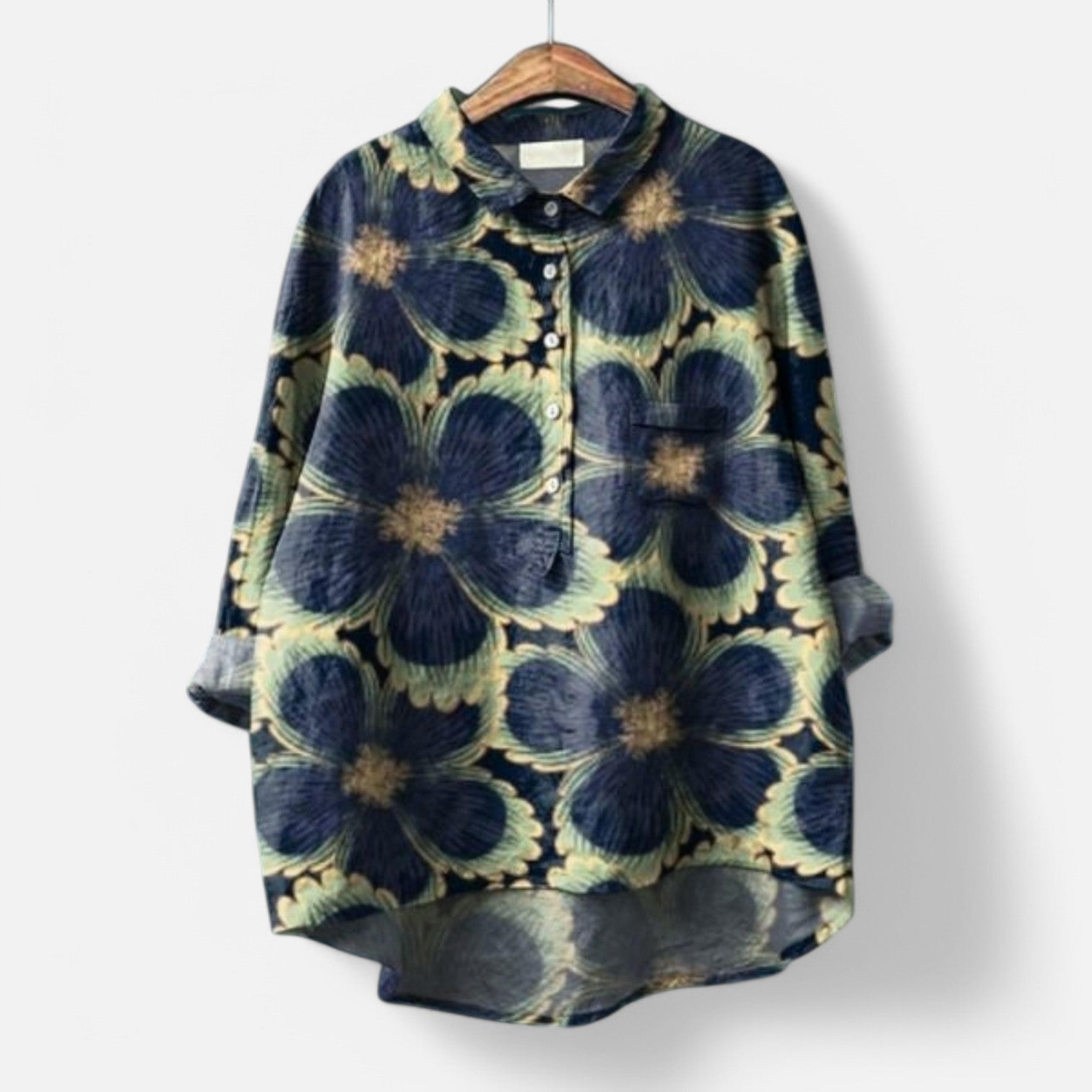 Kiara™ | Stylish Loose-Fit Floral Blouse
