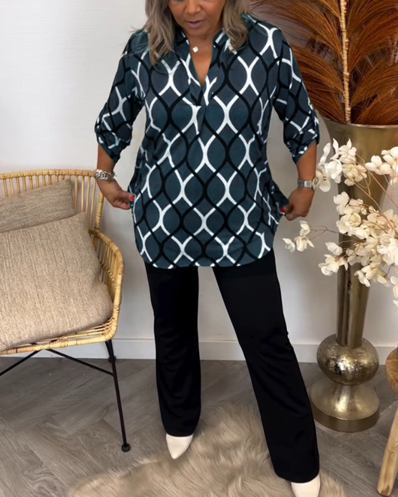 Nora | Blouse With Graphic Print