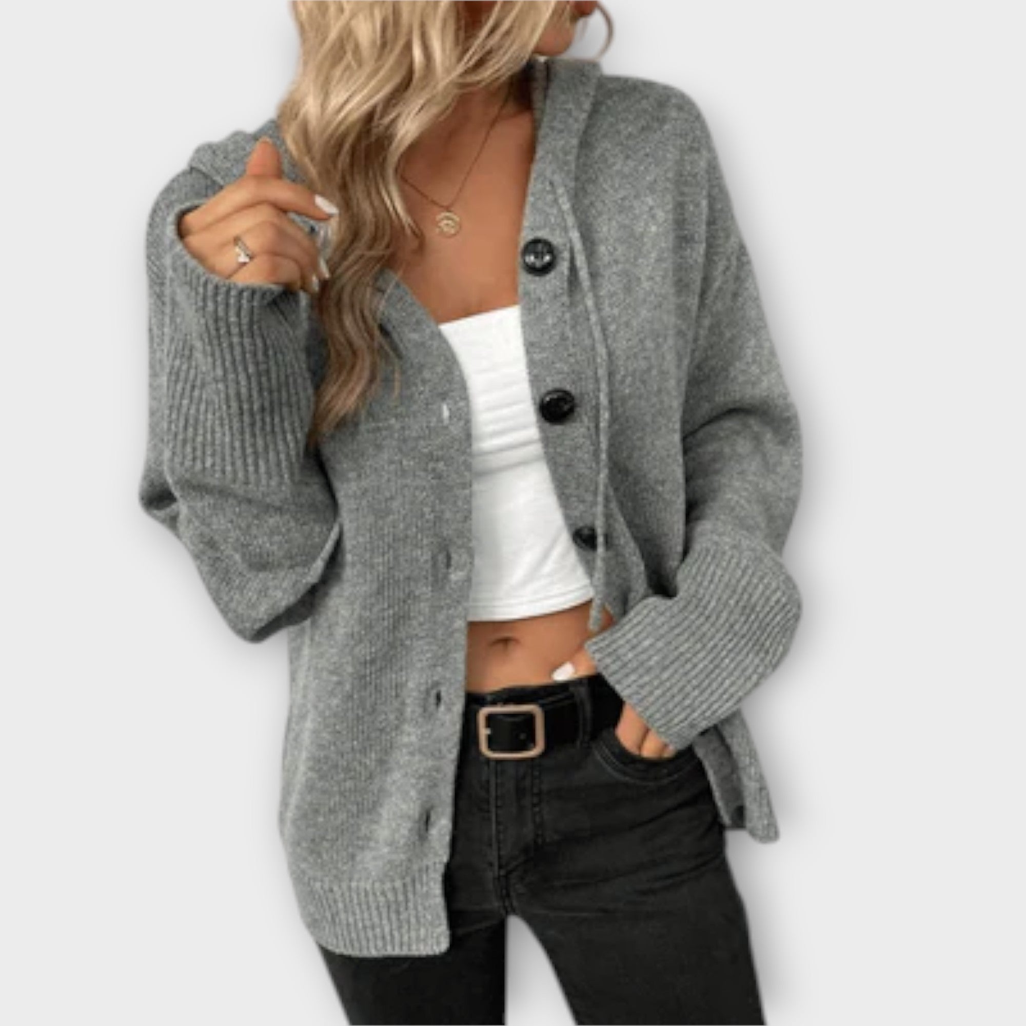 Cardigan with Buttons