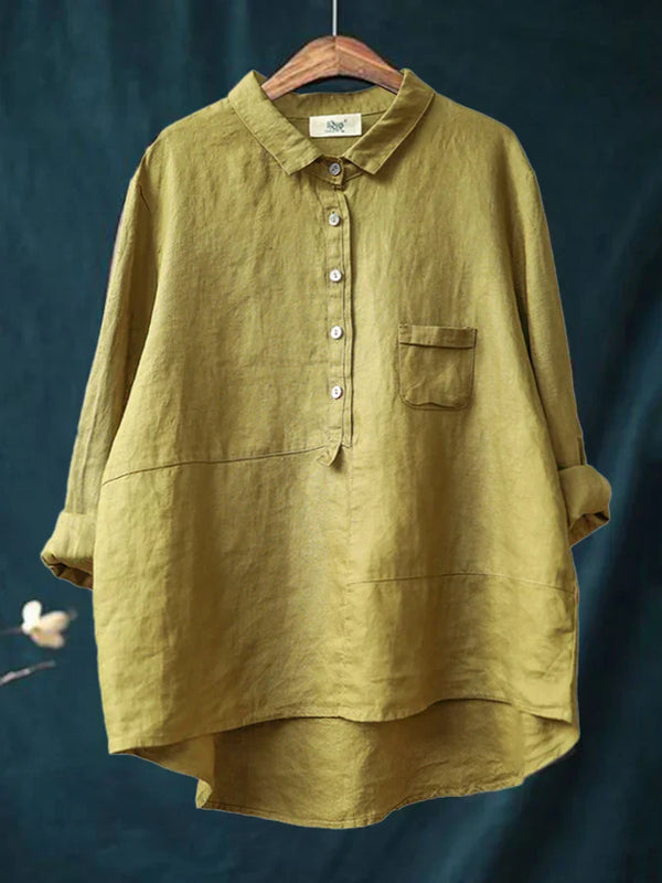 Rhea | Women's Linen Long Sleeve Shirt