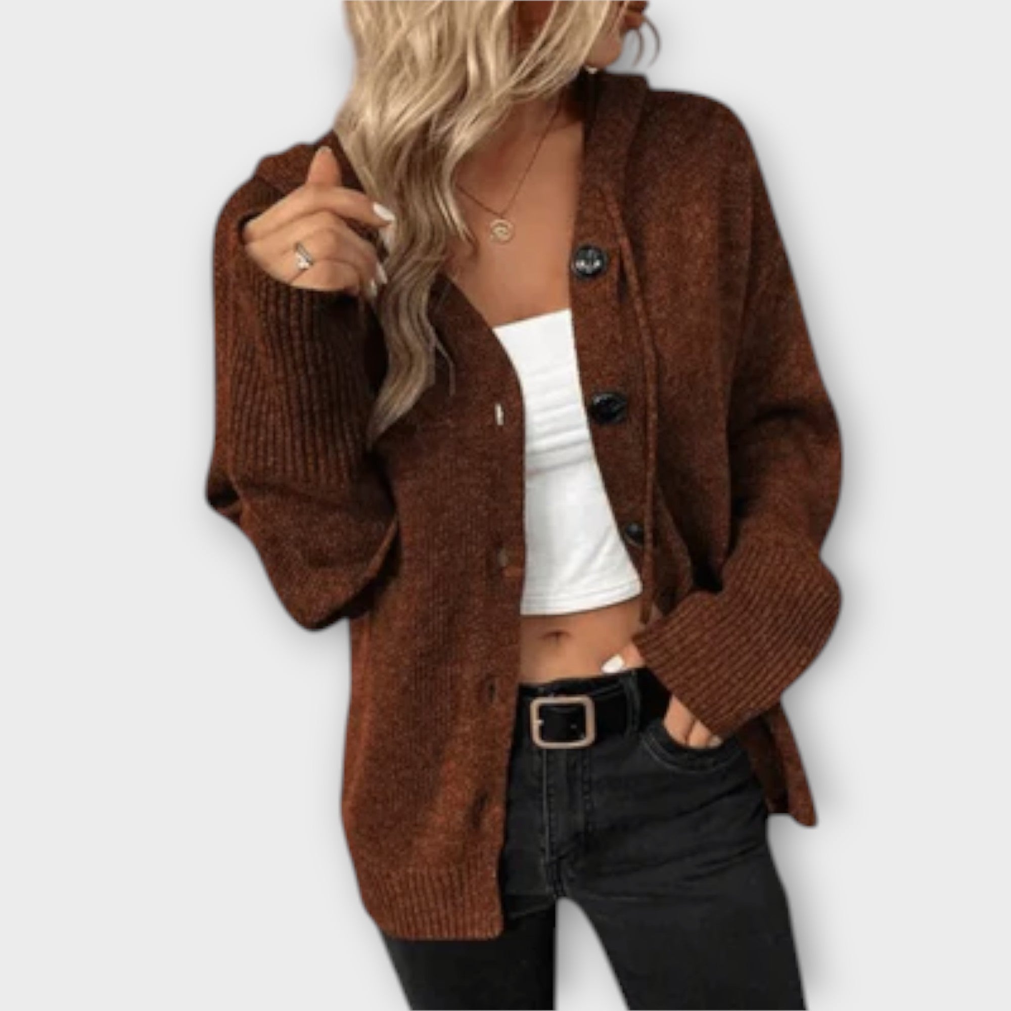 Cardigan with Buttons