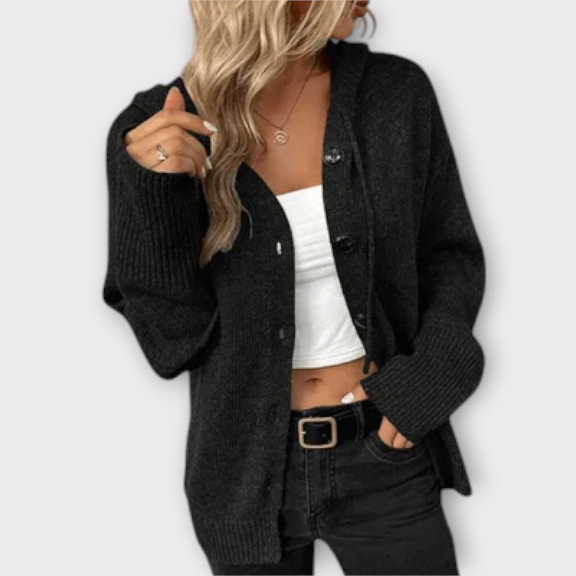 Cardigan with Buttons