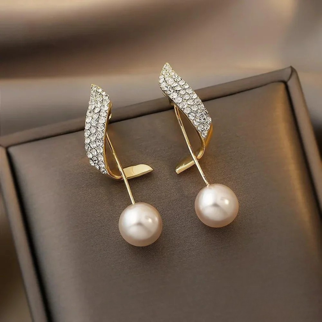 Elegant Pearl Drop Earrings