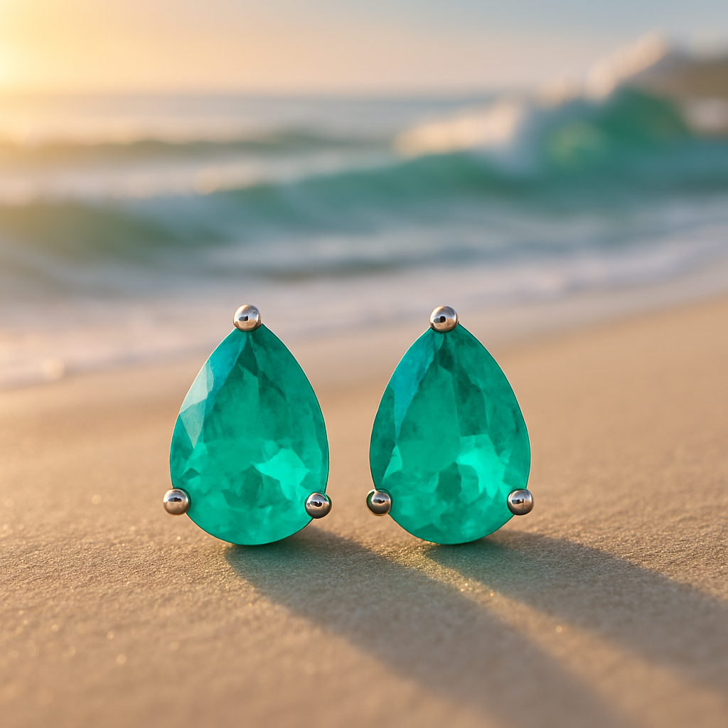 Azure Dreams – Turquoise Teardrop Earrings