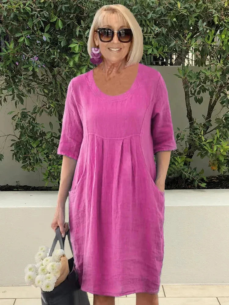 Renée | Midi Dress with Pockets