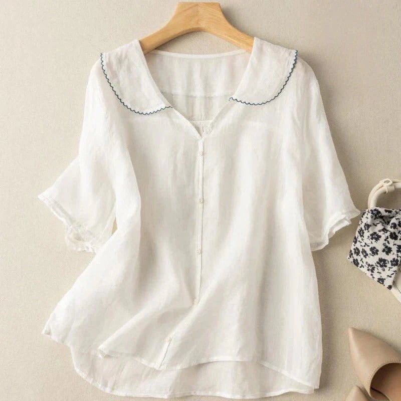 Adele™ - Airy Linen Blouse