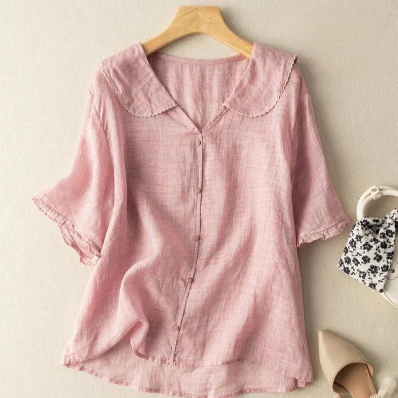 Adele™ - Airy Linen Blouse