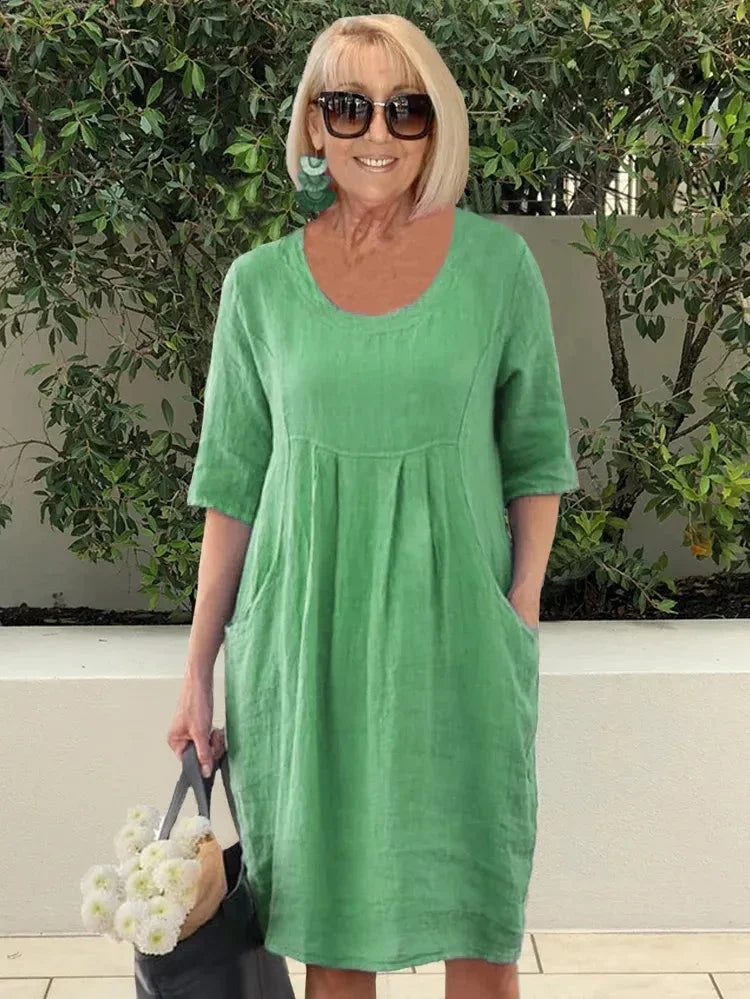 Renée | Midi Dress with Pockets